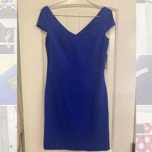The Limited. Size 2P. Off shoulder royal blue dress. NWT
